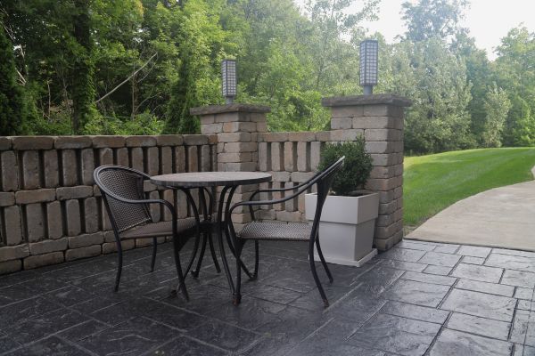 Stamped Concrete Patio Installation in Helena
