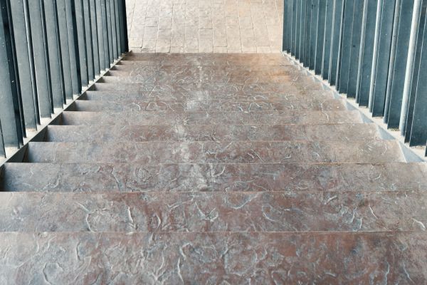 Concrete Stair Stamping in Helena