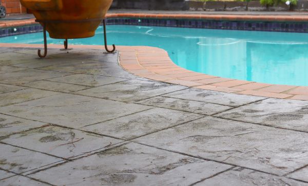 Stamped Patio Construction in Helena